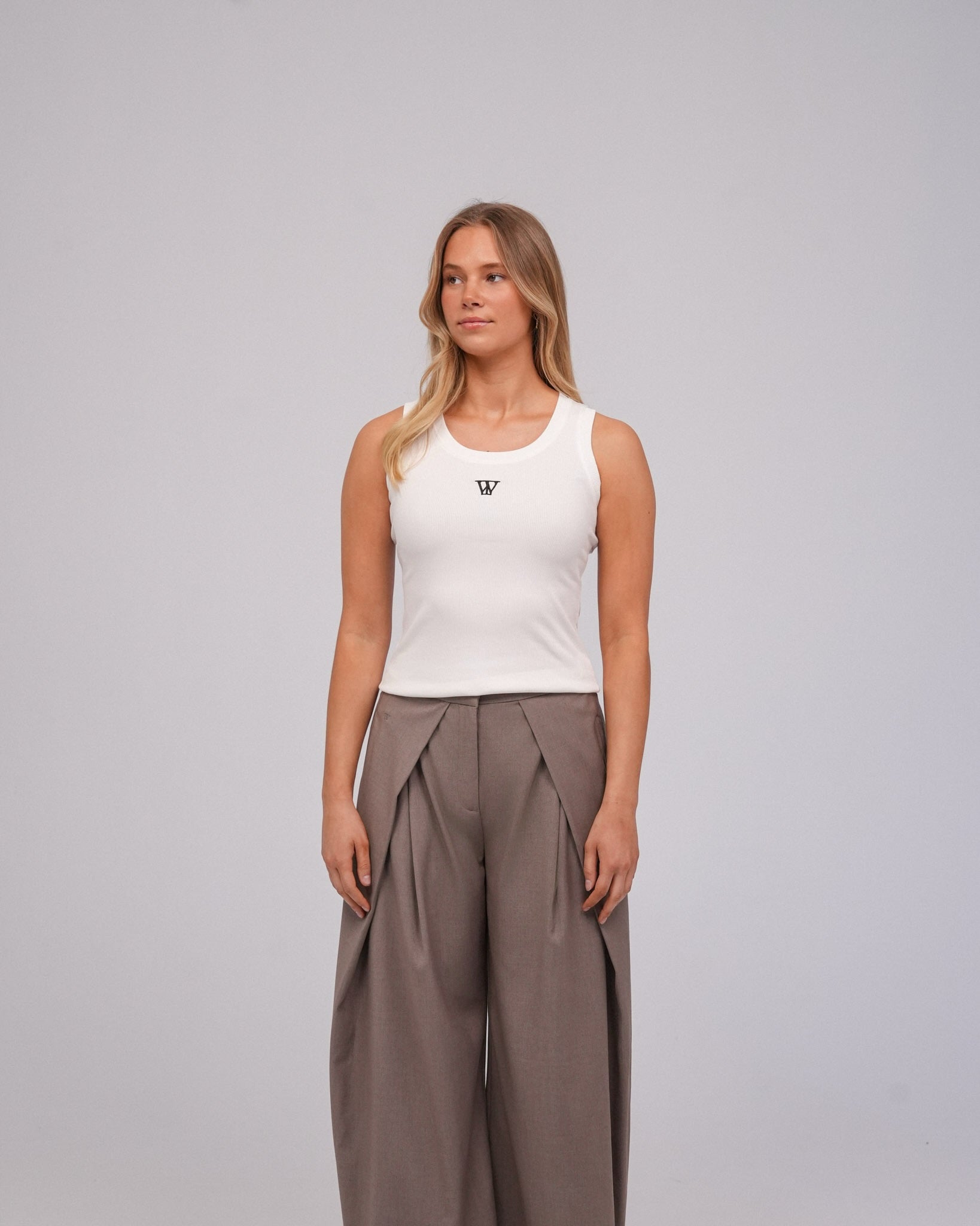 TW Logo Top, White