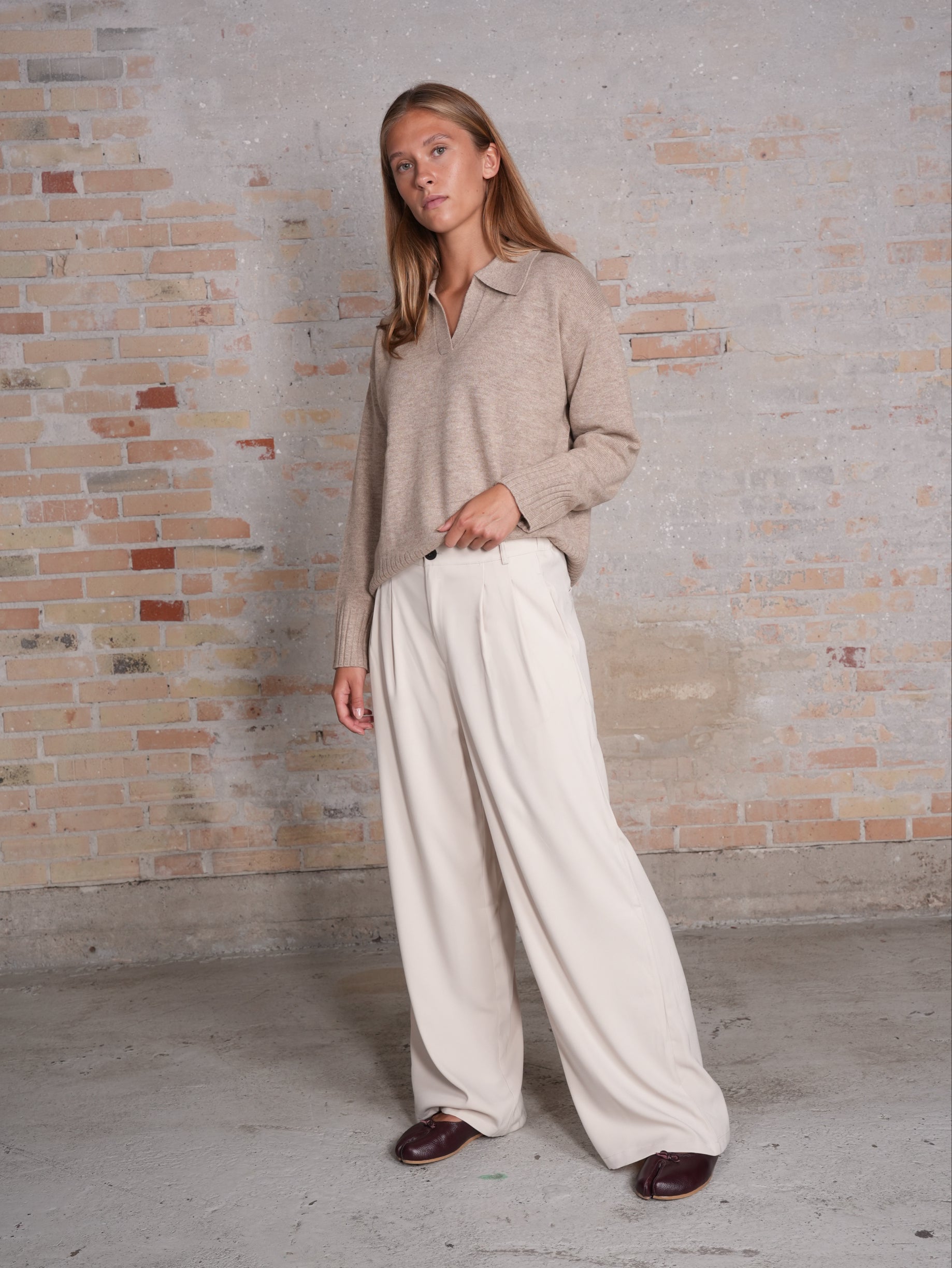 Liva Trousers, Beige