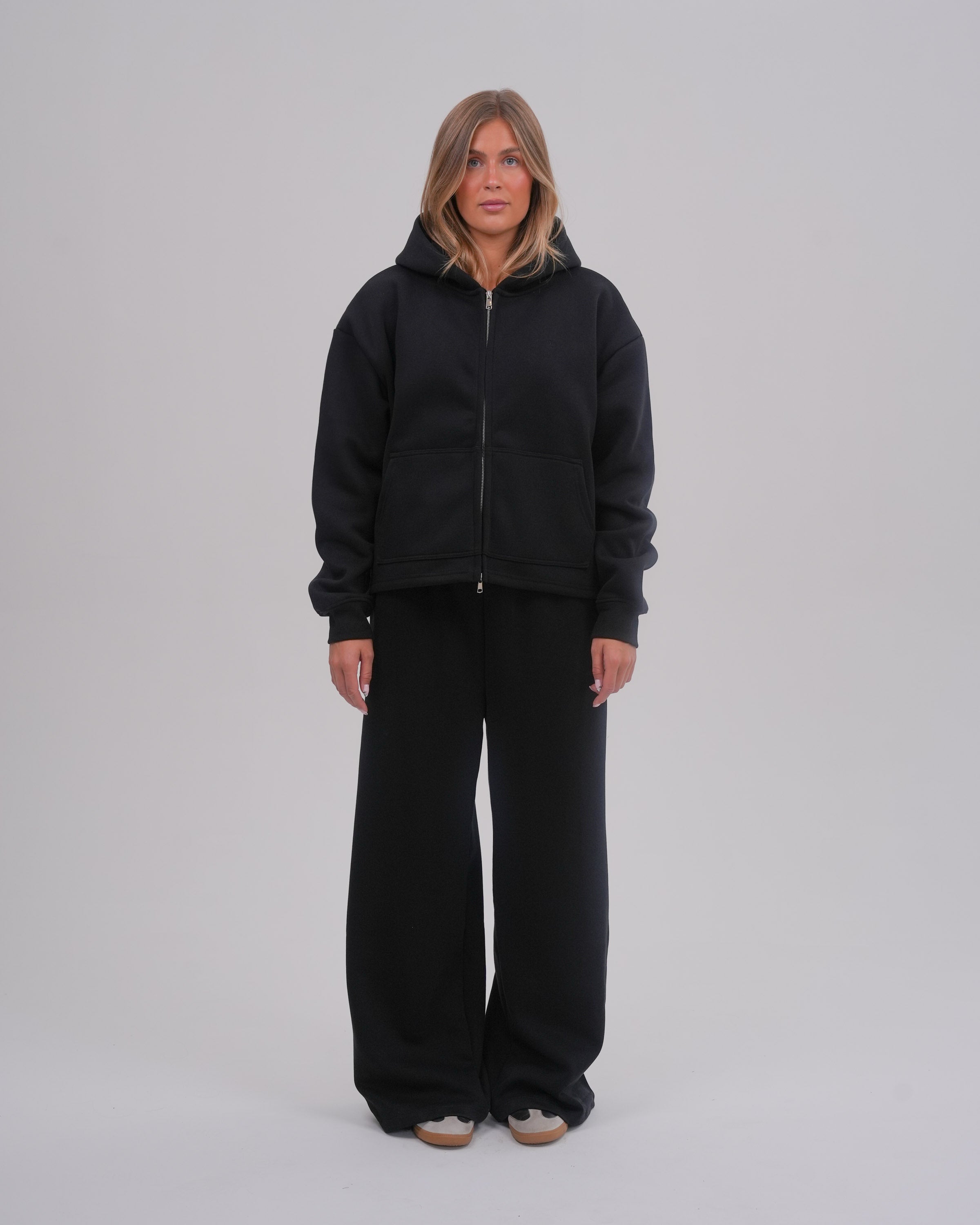 Cloud9 Wide Leg Sweatpants, Midnight Black