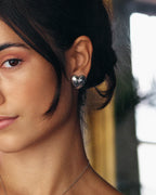 Barley Studs L Silver