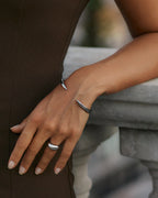 Crest Bangle Silver