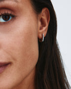 Crest Hoops S Silver
