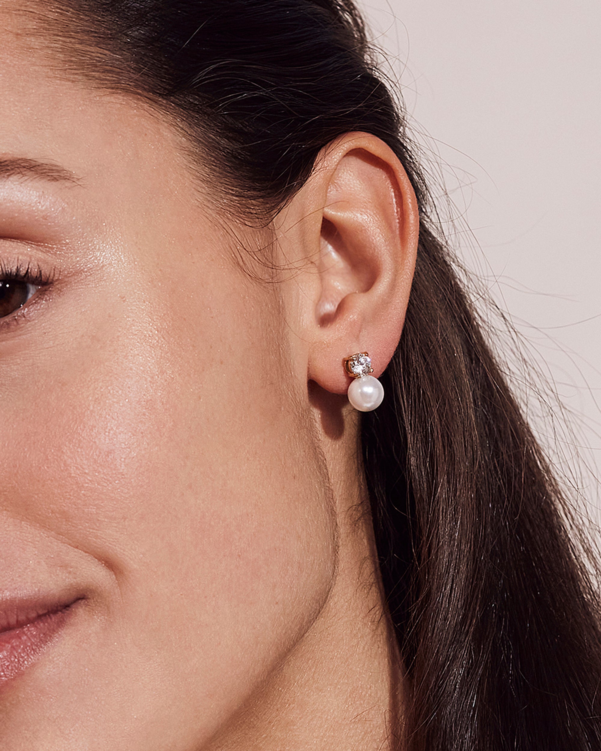 Luna Studs L Gold
