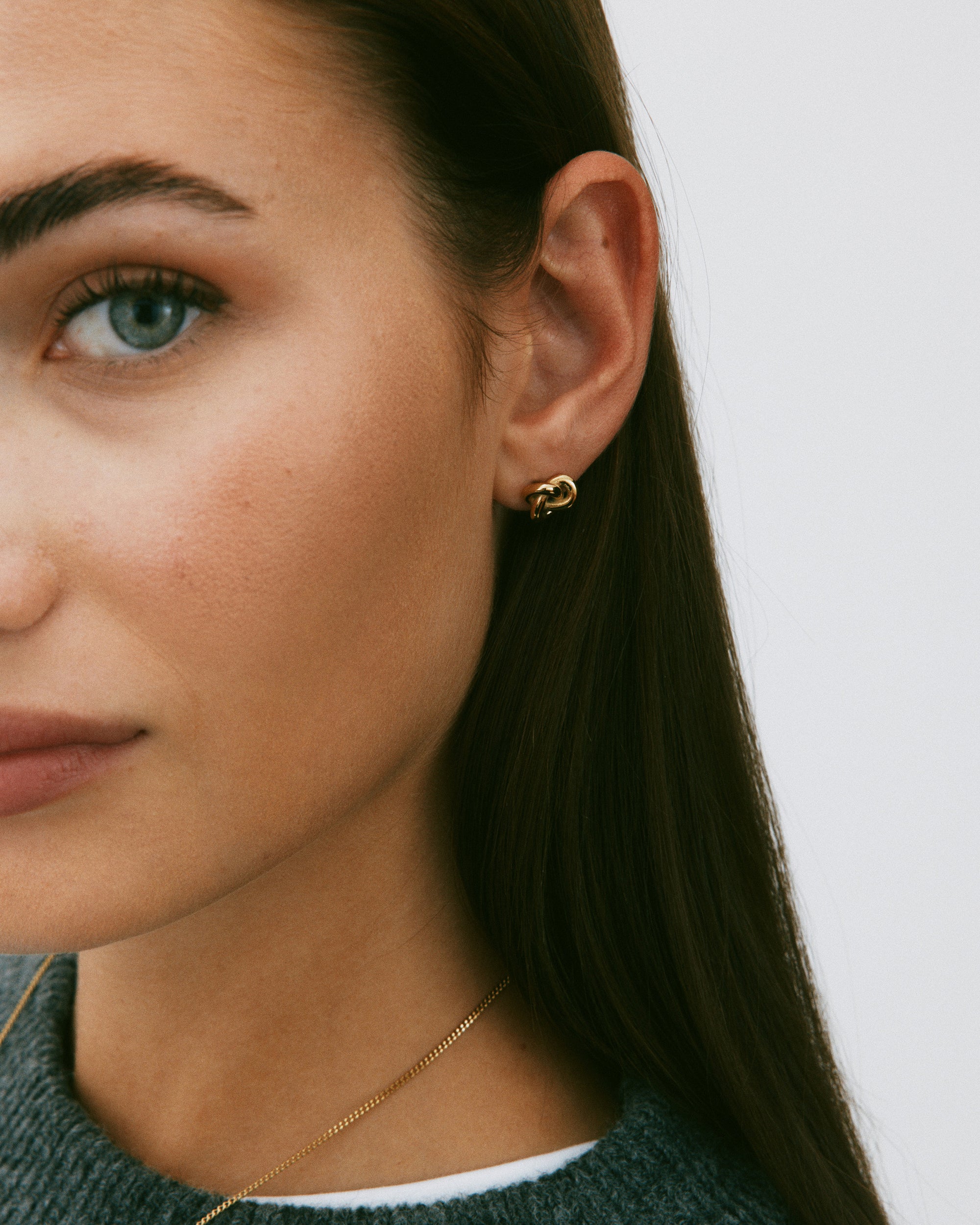 Infinity Knot Studs S Gold