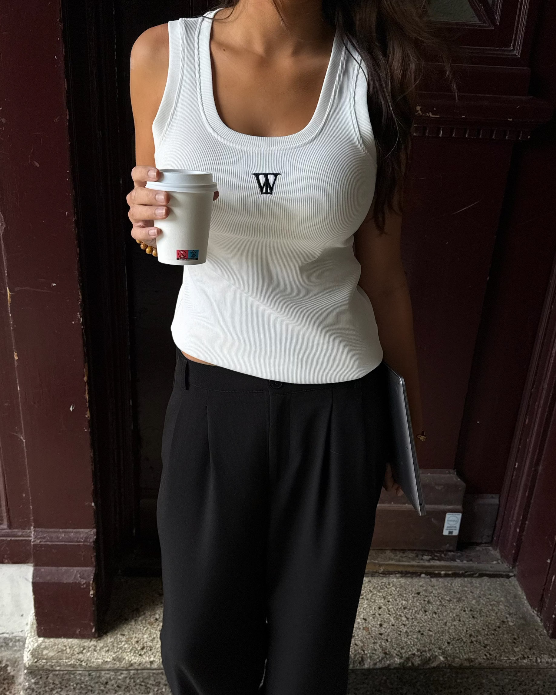 TW Logo Top, White
