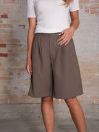 Annika Shorts - Ash Brown
