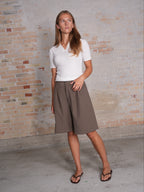 Annika Shorts - Ash Brown