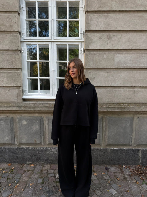 Cloud9 Wide Leg Sweatpants, Midnight Black