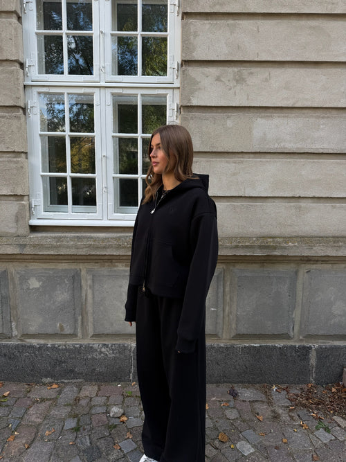 Cloud9 Wide Leg Sweatpants, Midnight Black