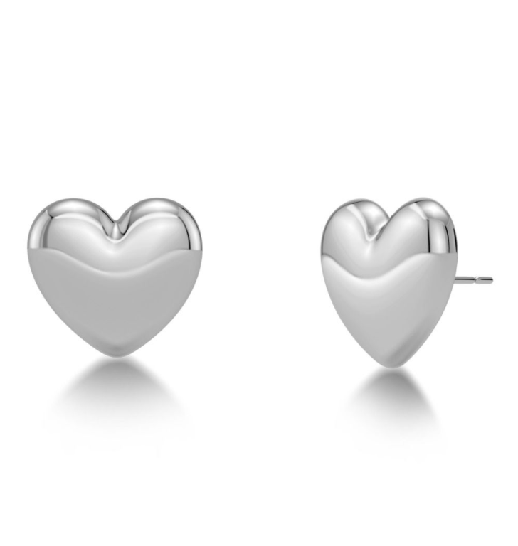 Barley Studs L Silver