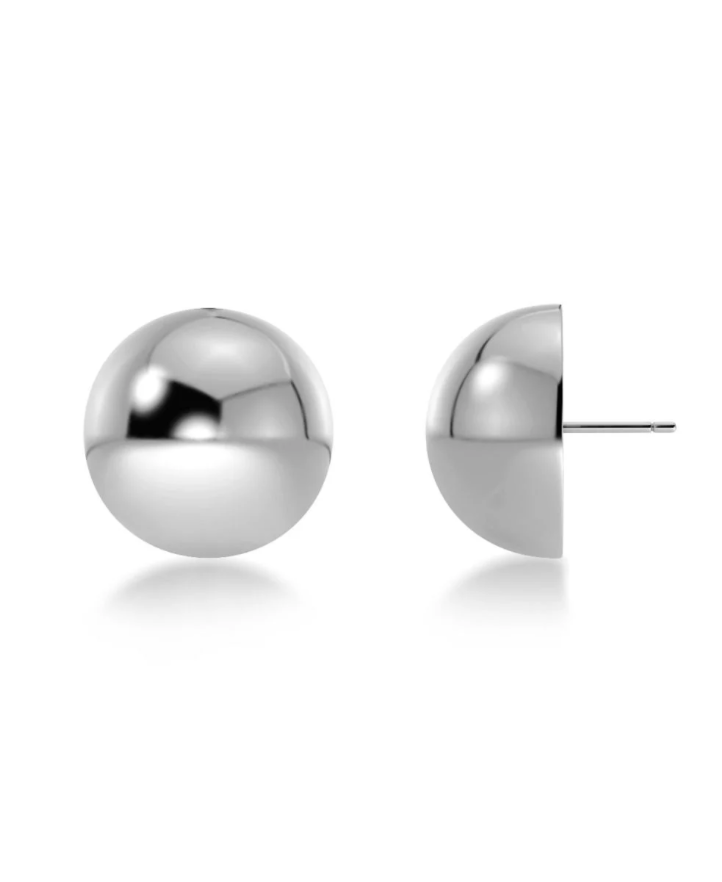 Bead Studs Silver