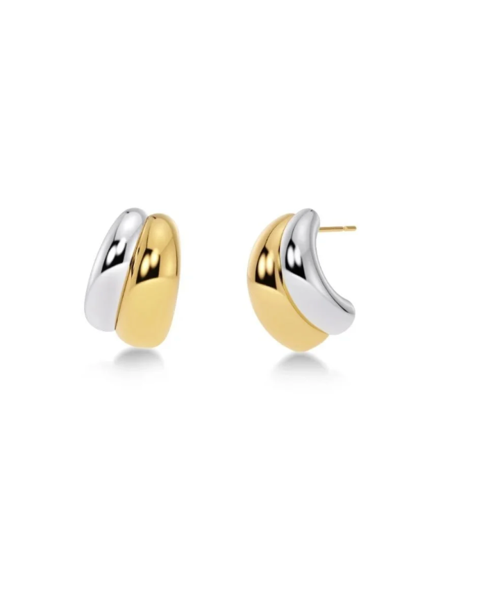 Furo Duo Studs Silver/Gold