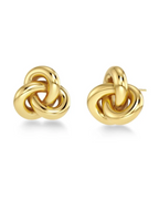 Infinity Knot Studs L Gold
