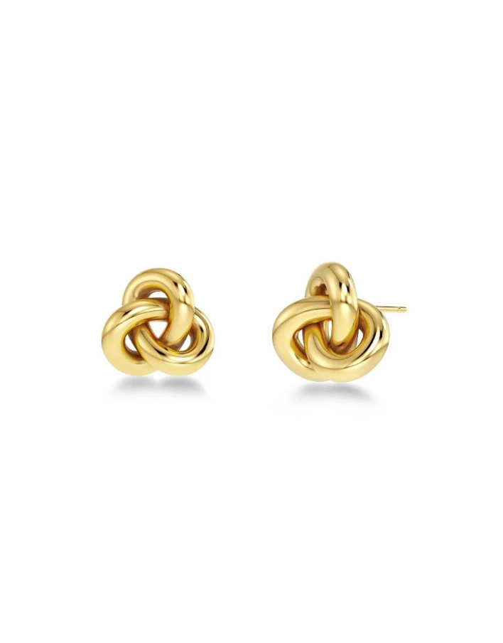 Infinity Knot Studs S Gold