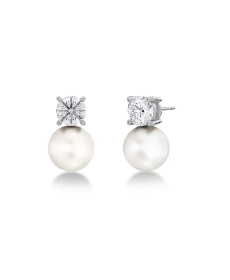 Luna Studs L Silver