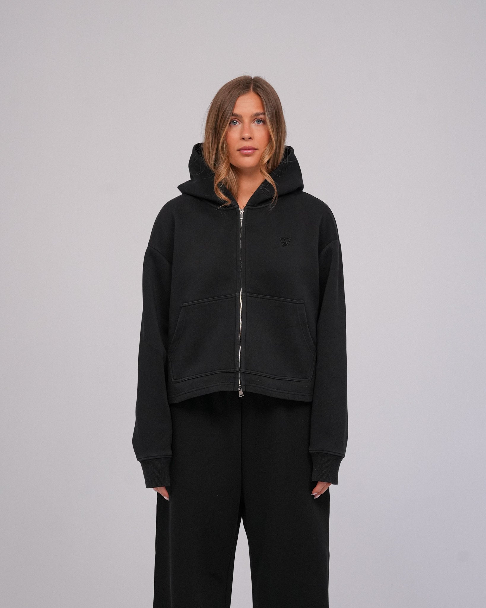 Cloud9 Zip Hoodie, Midnight Black