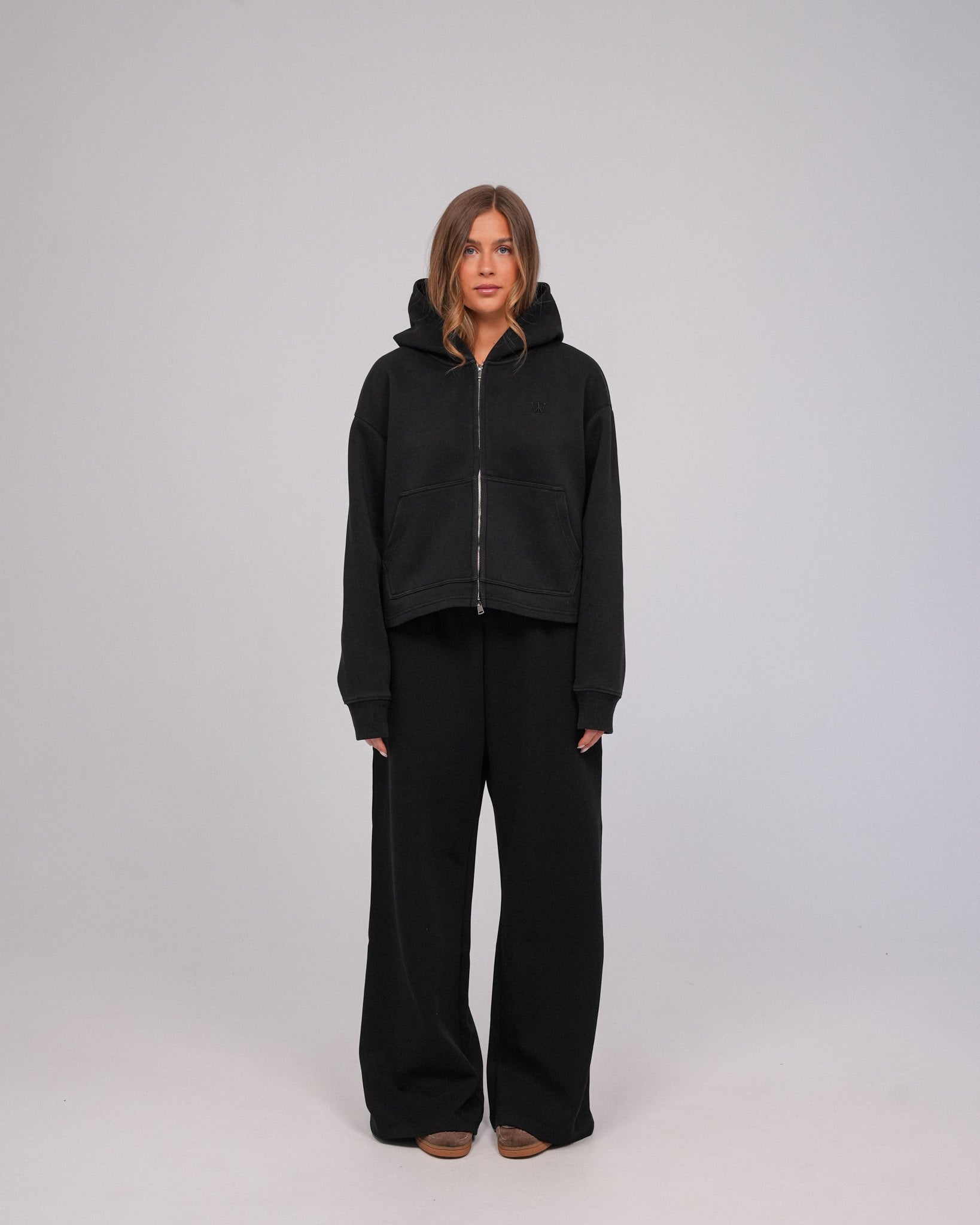 Cloud9 Wide Leg Sweatpants, Midnight Black