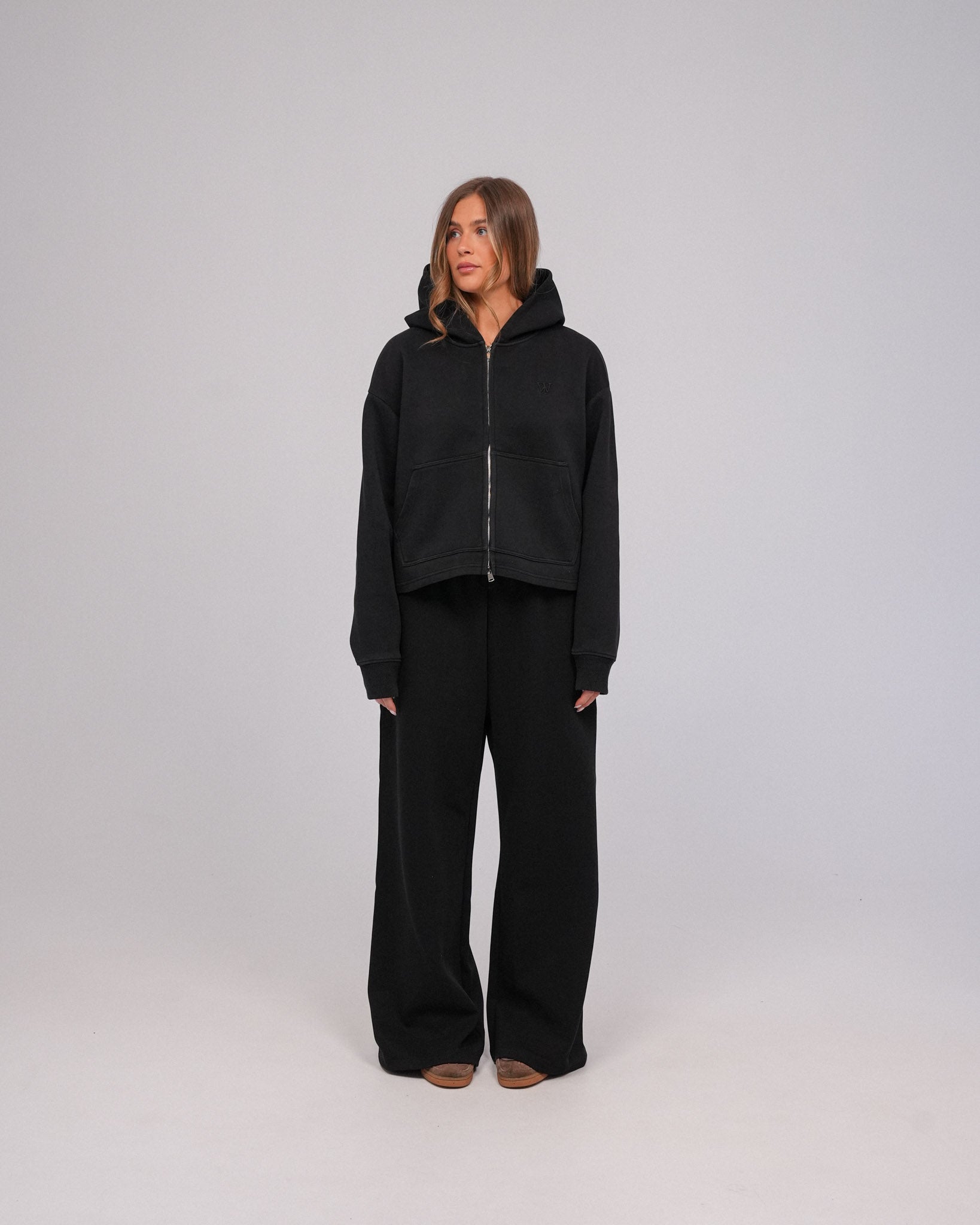 Cloud9 Wide Leg Sweatpants, Midnight Black