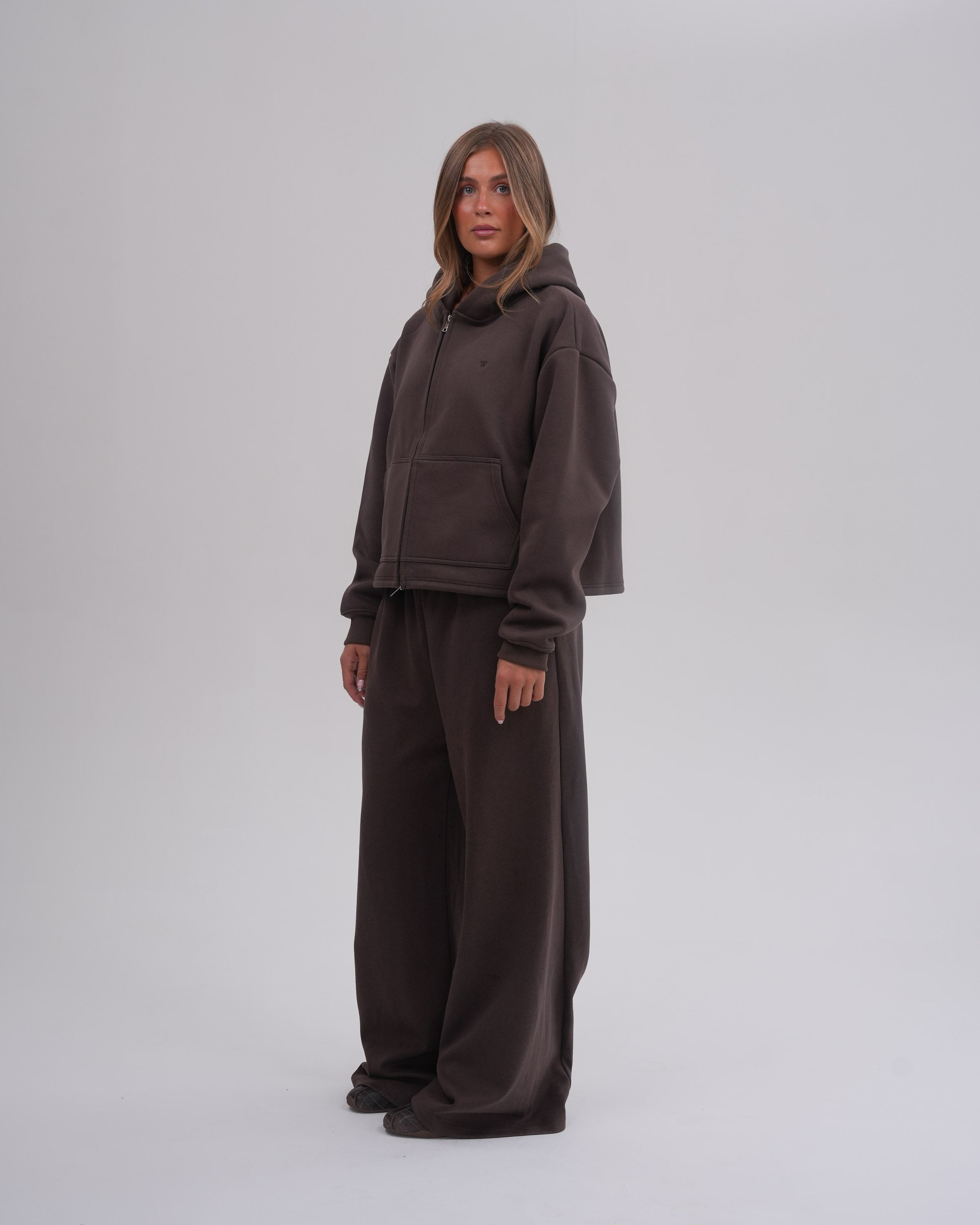 Cloud9 Zip Hoodie, Dark Umber