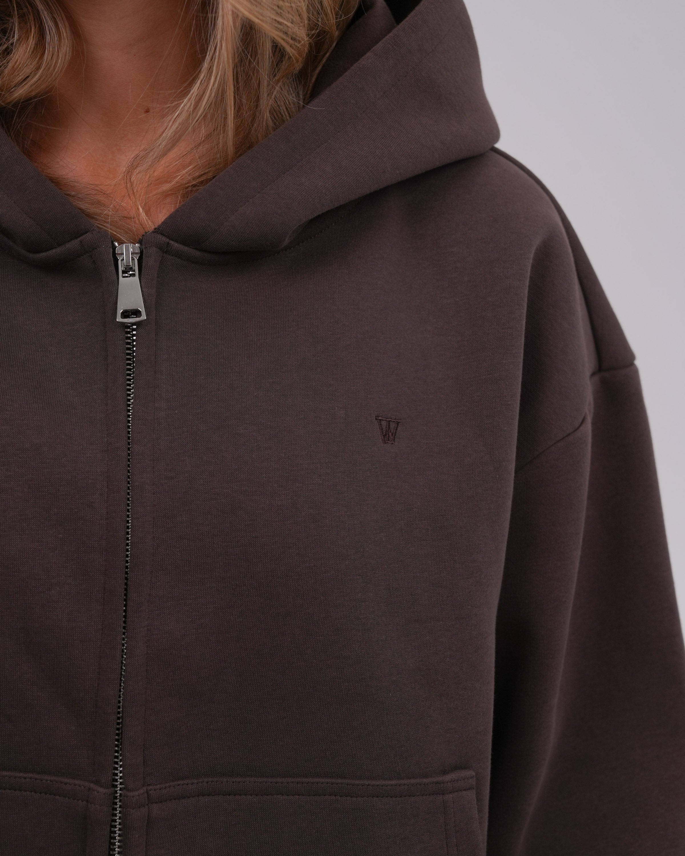 Cloud9 Zip Hoodie, Dark Umber